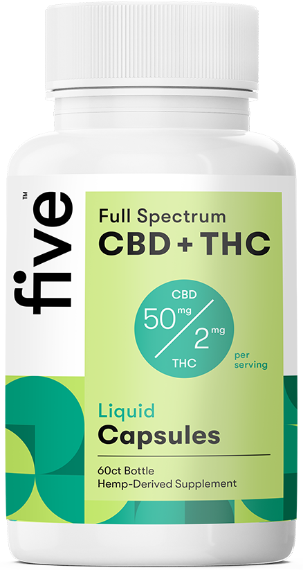 Full Spectrum CBD+THC Liquid Capsules (Top 10)