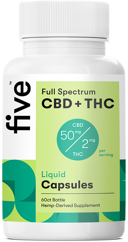 Full Spectrum CBD+THC Liquid Capsules (Top 10)