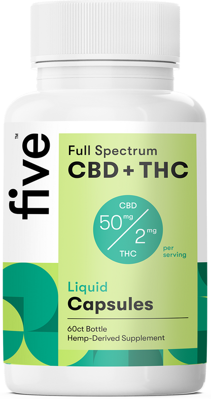 Full Spectrum CBD+THC Liquid Capsules (Top 10)